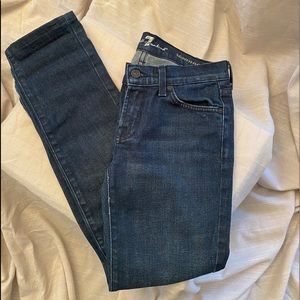 7 for all Mankind “Roxanne” blue jeans. Size 26